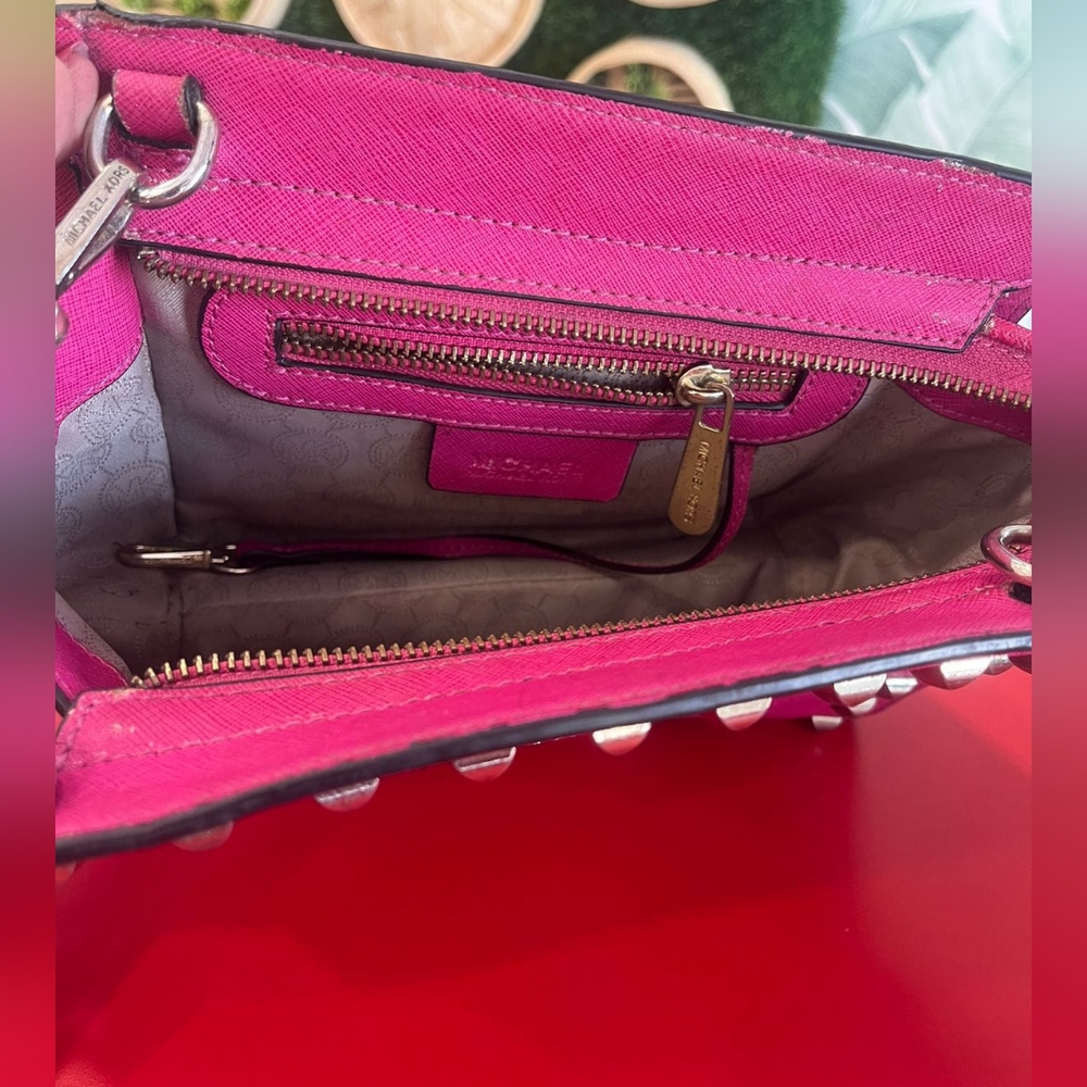 Michael Kors Gold Stud Crossbody Bag - Picture 6 of 8